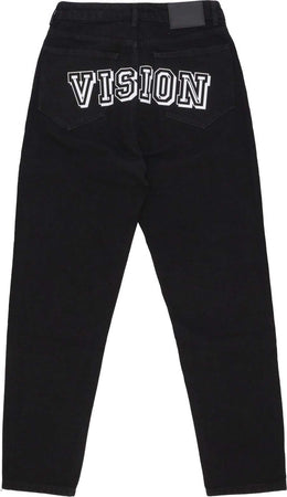 VISION-OF-SUPER-Jeans-Uomo-Logo-Jeans-Black-da-uomo