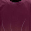VISION-OF-SUPER-Maglietta-Uomo-Corrosive-Flames-Tee-Grape-Wine-da-uomo