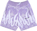 VISION-OF-SUPER-Pantalone-Corto-Tuta-Uomo-Bandana-Print-Shorts-Purple-da-uomo