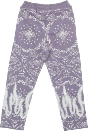 VISION-OF-SUPER-Pantalone-Tuta-Leggero-Uomo-Bandana-Print-Pants-Lilac-da-uomo