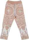 VISION-OF-SUPER-Pantalone-Tuta-Leggero-Uomo-Bandana-Print-Pants-Pink-da-uomo