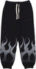 VISION-OF-SUPER-Pantalone-Tuta-Leggero-Uomo-Flames-Pants-Black/grey-da-uomo