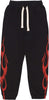 VISION-OF-SUPER-Pantalone-Tuta-Leggero-Uomo-Flames-Pants-Black/red-da-uomo