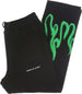 VISION-OF-SUPER-Pantalone-Tuta-Leggero-Uomo-Spray-Flames-Pants-Black/green-da-uomo