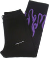 VISION-OF-SUPER-Pantalone-Tuta-Leggero-Uomo-Spray-Flames-Pants-Black/purple-da-uomo