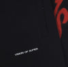 VISION-OF-SUPER-Pantalone-Tuta-Leggero-Uomo-Spray-Flames-Pants-Black/red-da-uomo
