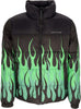 VISION-OF-SUPER-Piumino-Uomo-Flames-Jacket-Black/green-da-uomo