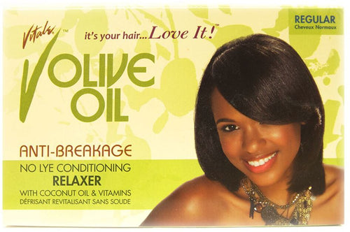VITALE OLIVE OIL RELAXER KIT REGULAR  STIRAGGIO PER CAPELLI AFROLATINI