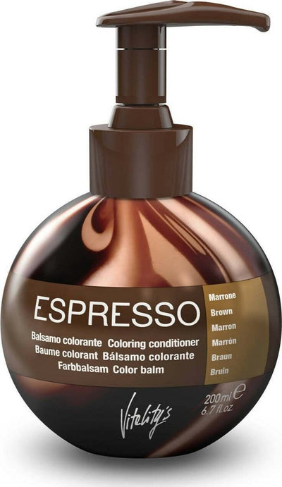 Vitality's Espresso 200 Ml Balsamo Colorante Per Capelli Balsamo Colore Per Capelli Ristrutturante Per Capelli Più Luminosi Bellezza/Cura dei capelli/Colore/Colore permanente MondoCapelli - Barcellona Pozzo di Gotto, Commerciovirtuoso.it
