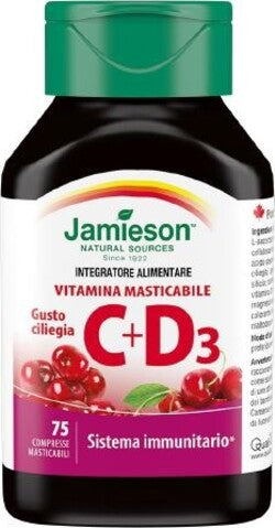 Vitamina-C-+-D3-integratore-alimentare-75-compresse-masticabili-Biovita