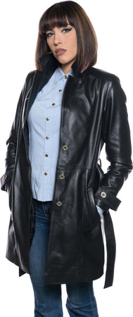 Viviana-Bis---Cappotto-Donna-Nero-in-vera-pelle