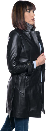 Viviana-Bis---Cappotto-Donna-Nero-in-vera-pelle