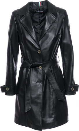 Viviana-Bis---Cappotto-Donna-Nero-in-vera-pelle