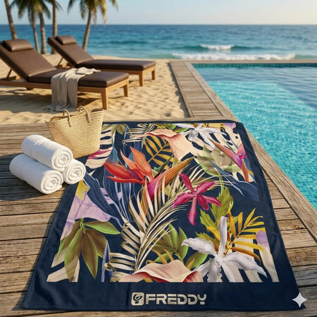 Telo Mare Freddy F300WILDNATURE Sunset 90x180 cm in Spugna di Cotone