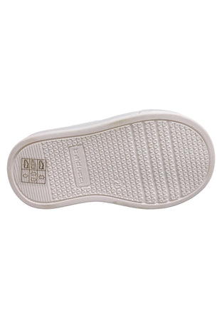 Sneakers primi passi bambino Balducci Cita beige blu pelle - Stile naturale con velcro