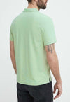 calvin klein POLO COTTON LINEN OPEN COLLAR POLO da uomo