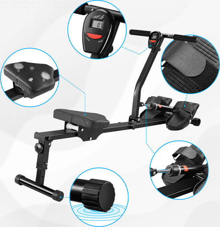 Vogatore-Pieghevole-per-Casa-con-12-Livelli-Resistenza-Display-LCD-Portata-120kg