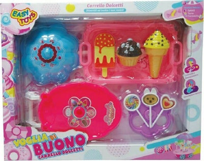 Voglia-Di-Buono-Carrello-Dolcetti-Torte-Caramelle-Gelati-Giocattolo-Gioco-Bambina