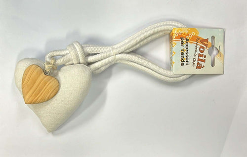 VOILA'---CALAMITA-PER-TENDA-EMBRASSE-CUORE-35CM-BIANCO