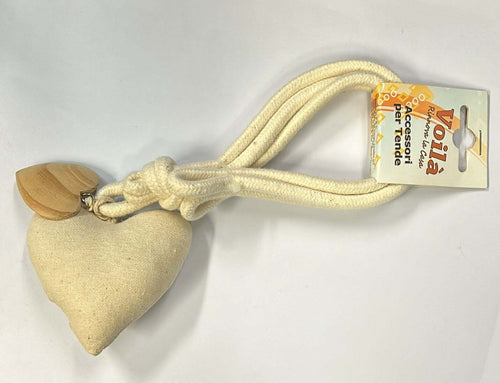VOILA'---CALAMITA-PER-TENDA-EMBRASSE-CUORE-35CM-NATURALE