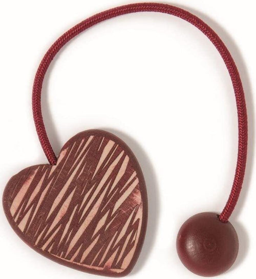 VOILA'---CALAMITA-PER-TENDE-CUORE-CORDA-E-LEGNO-20CM-BORDEAUX