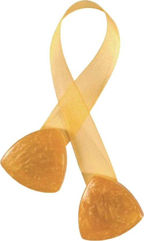 VOILA'---COPPIA-CALAMITA-PER-TENDE-TRIANGOLO-COLORE-GIALLO