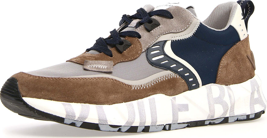 Voile-Blanche-Sneakers-Marrone-da-uomo