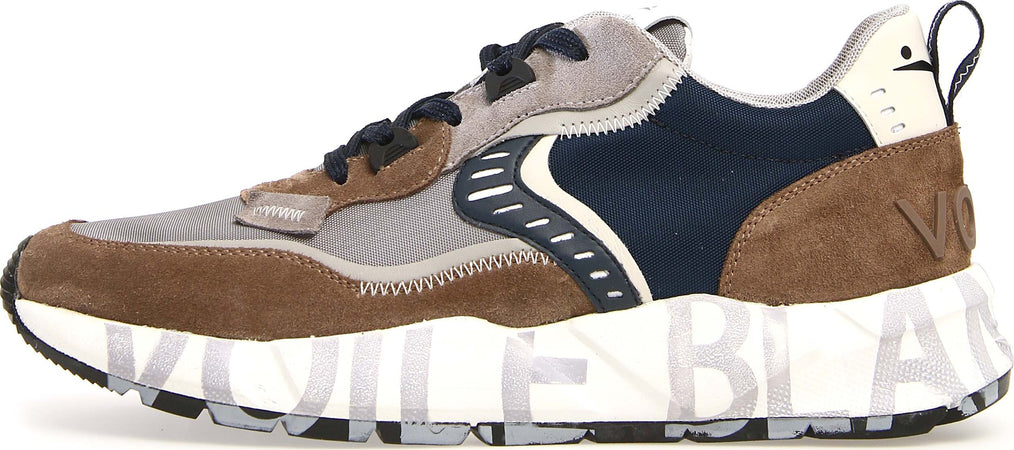 Voile-Blanche-Sneakers-Marrone-da-uomo
