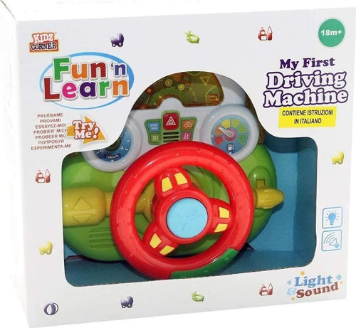 Volante-Auto-Musicale-Giocattolo-prima-Infanzia-Bambino-Neonato-Luci-e-Suoni