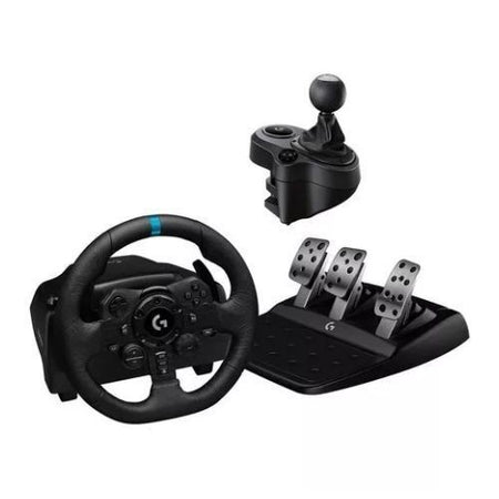 Volante da corsa gaming logitech g923 ps4/ps5 bundle + cambio - 991-000531
