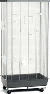 Voliera-Gabbia-Senza-Tetto-Per-Volatili-Uccelli-Canarini-66x45x140cm-Completa