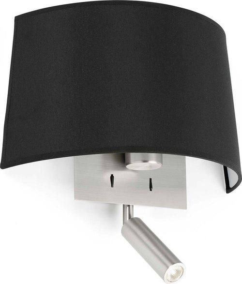 VOLTA Lampada da parete nera con lettore LED Illuminazione/Illuminazione per interni/Illuminazioni per pareti/Applique Led Mall Home - Napoli, Commerciovirtuoso.it