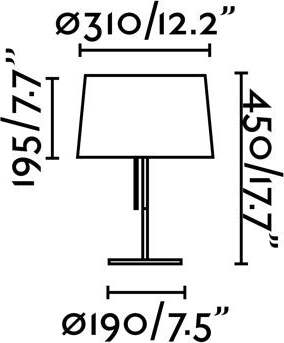 VOLTA Lampada da tavolo bianca Illuminazione/Illuminazione per interni/Lampade/Lampade da tavolo e abat-jour Led Mall Home - Napoli, Commerciovirtuoso.it