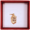 Volto di Cristo Pendente in Oro Giallo 18Kt Au 750 millesimi Gesù Ciondolo Religioso per Collana 3.30cm Made in Italy Artigianale