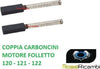 VORWERK FOLLETTO -  COPPIA CARBONCINI MOTORE SPAZZOLE PER FOLLETTO VK120 VK121 VK122 Casa e cucina/Aspirapolvere e pulizia di pavimenti e finestre/Accessori per aspirapolvere/Batterie e parti sostitutive Rossi Ricambi - Venetico Marina, Commerciovirtuoso.it