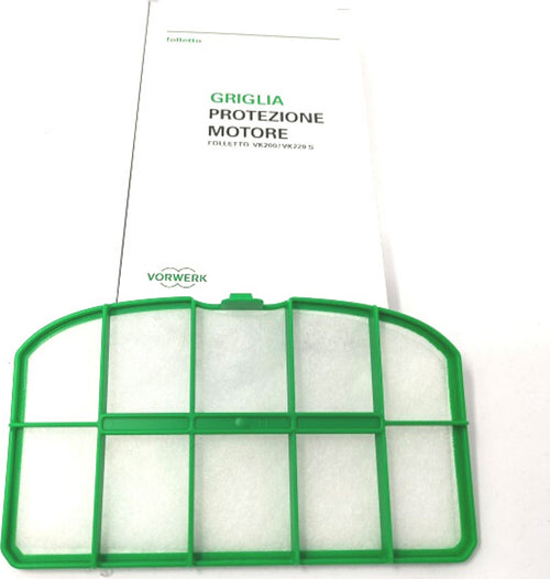 VORWERK FOLLETTO GRIGLIA PROTEZIONE MOTORE VK200 VK220S ORIGINALE 58054 Casa e cucina/Aspirapolvere e pulizia di pavimenti e finestre/Accessori per aspirapolvere/Batterie e parti sostitutive Rossi Ricambi - Venetico Marina, Commerciovirtuoso.it