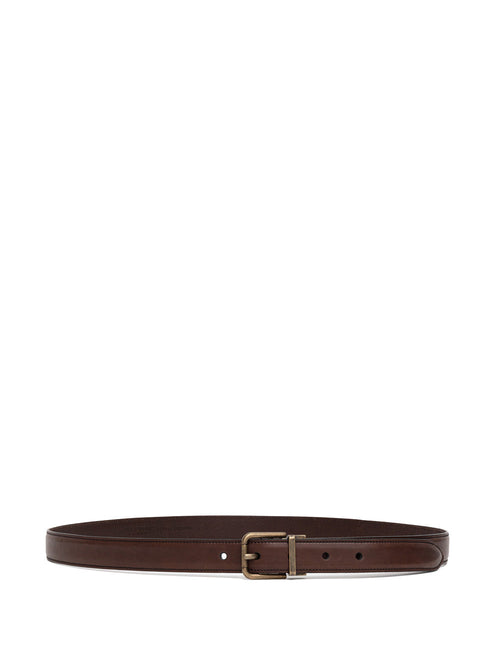 Dolce & Gabbana Cintura in Pelle Marrone da uomo