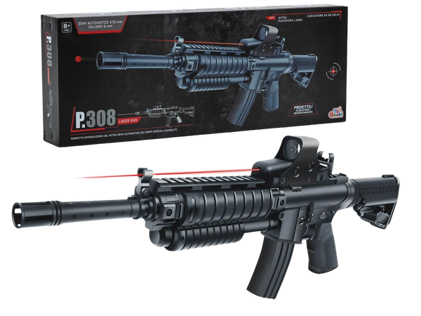 Laser Gun P.308 Semiautomatico, Calibro 6mm, 470mm, con...