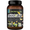 Eaa aminoacidi essenziali con mix di vitamine b1, b6 ed e - integratore di amminoacidi naturali vegan ottenuti da fermentazione t-rex integratori (polvere, tropical)