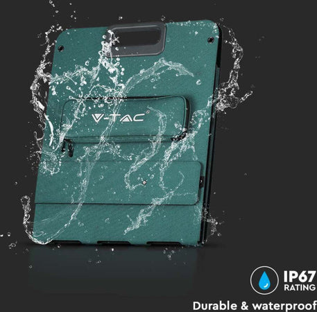 VT-10120 Pannello Solare Fotovoltaico 120W Pieghevole IP67 Portatile con Cover Protettiva - SKU 11446 Commercio Industria e Scienza/Energia solare e eolica/Pannelli solari/Pannelli solari monocristallini Zencoccostore - Formia, Commerciovirtuoso.it