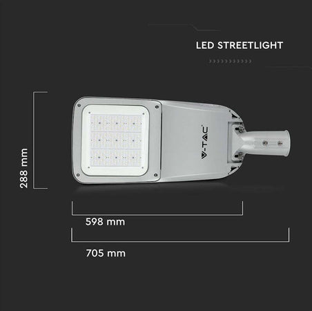 VT-120ST PRO Armatura Stradale LED Chip Samsung 120W 130LM/W Classe II Colore Grigio 4000K IP65 - SKU 542 Illuminazione/Illuminazione per esterni/Lampioni Zencoccostore - Formia, Commerciovirtuoso.it