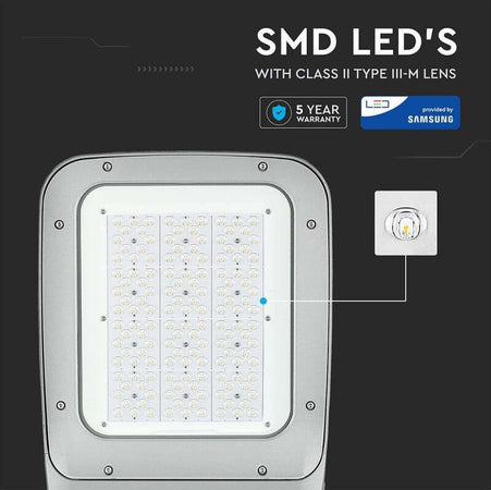 VT-120ST PRO Armatura Stradale LED Chip Samsung 120W 130LM/W Classe II Colore Grigio 4000K IP65 - SKU 542 Illuminazione/Illuminazione per esterni/Lampioni Zencoccostore - Formia, Commerciovirtuoso.it