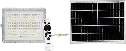 VT-180W-V-TAC-Faro-LED-con-Telecomando-e-Pannello-Solare-20W-Batteria-sostituibile-Cavo-da-3m-Colore-Bianco-6400K