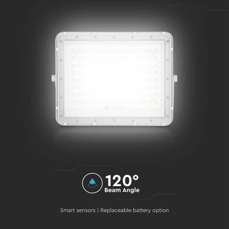 VT-180W-V-TAC-Faro-LED-con-Telecomando-e-Pannello-Solare-20W-Batteria-sostituibile-Cavo-da-3m-Colore-Bianco-6400K