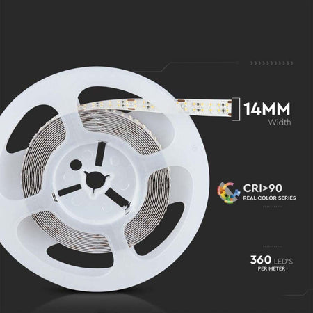 VT-2216-364 STRISCIA LED FLESSIBILE 150W SMD MONOCOLORE 364 LED/METRO 24V CRI≥95 - BOBINA DA 5 METRI Illuminazione/Strisce LED Zencoccostore - Formia, Commerciovirtuoso.it