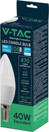 VT-226 LAMPADINA LED E14 4.5W CANDLE BULB C37 CANDELA SMD CHIP SAMSUNG Illuminazione/Lampadine/Lampadine a LED Zencoccostore - Formia, Commerciovirtuoso.it