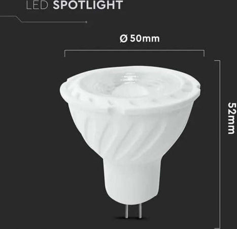 VT-267 V-TAC PRO Faretto LED Chip Samsung GU5.3 (MR16) 6W 12V 38° Illuminazione/Illuminazione per interni/Luci da incasso Zencoccostore - Formia, Commerciovirtuoso.it