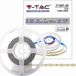 VT-2835-168 STRISCIA LED FLESSIBILE 60W SMD MONOCOLORE 168 LED/METRO 24V - BOBINA 5 METRI Illuminazione/Strisce LED Zencoccostore - Formia, Commerciovirtuoso.it
