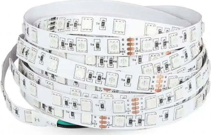 VT-5050-60 STRISCIA LED FLESSIBILE 70W SMD RGB 60 LED/METRO 24V - BOBINA DA 10 METRI Illuminazione/Strisce LED Zencoccostore - Formia, Commerciovirtuoso.it