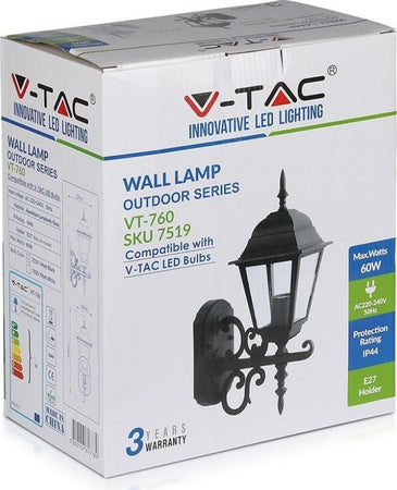 VT-760 PORTALAMPADA DA GIARDINO 220v WALL LIGHT DA MURO PER LAMPADINE E27 Esterno Bianco / Nero Illuminazione/Illuminazione per esterni/Lampade da parete Zencoccostore - Formia, Commerciovirtuoso.it